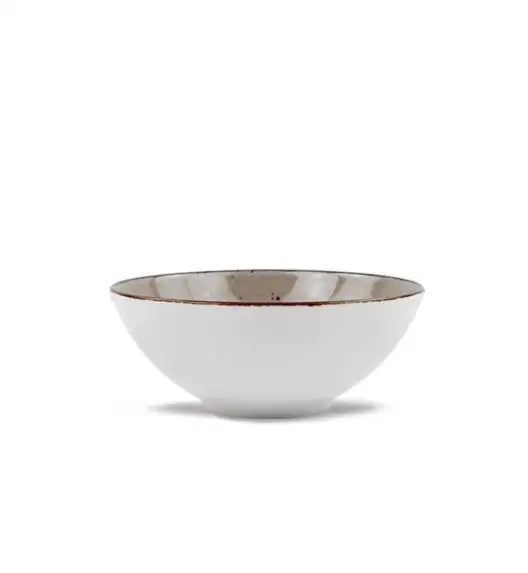 LUBIANA BOSS 6630T 12 x Salaterka 15 cm / brązowa / porcelana ręcznie malowana