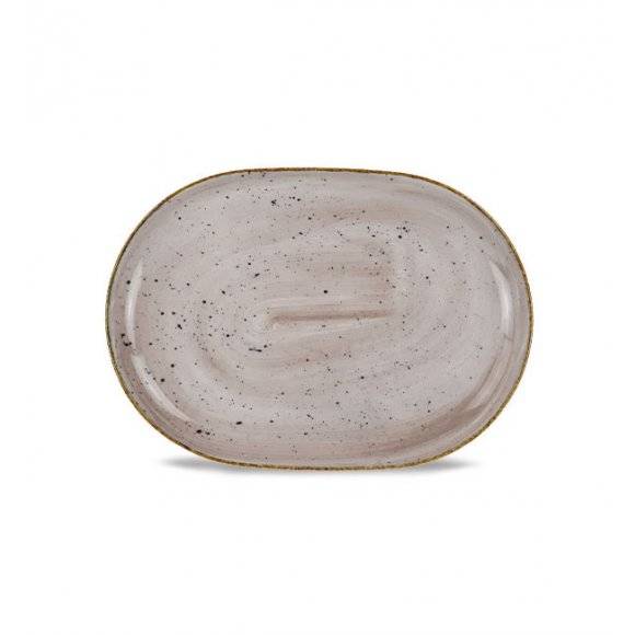 LUBIANA BOSS 6630T Półmis 28 cm / brązowy / porcelana ręcznie malowana