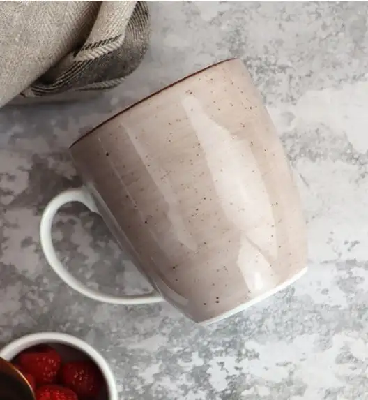 LUBIANA BOSS 6630T Kubek 380 ml / brązowy / porcelana ręcznie malowana