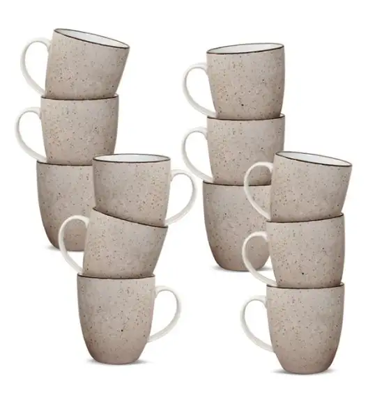 LUBIANA BOSS 6630T Kubek 380 ml 12 os / 12 el / brązowy / porcelana ręcznie malowana