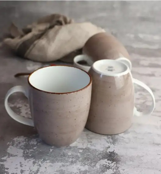 LUBIANA BOSS 6630T Kubek 380 ml 12 os / 12 el / brązowy / porcelana ręcznie malowana