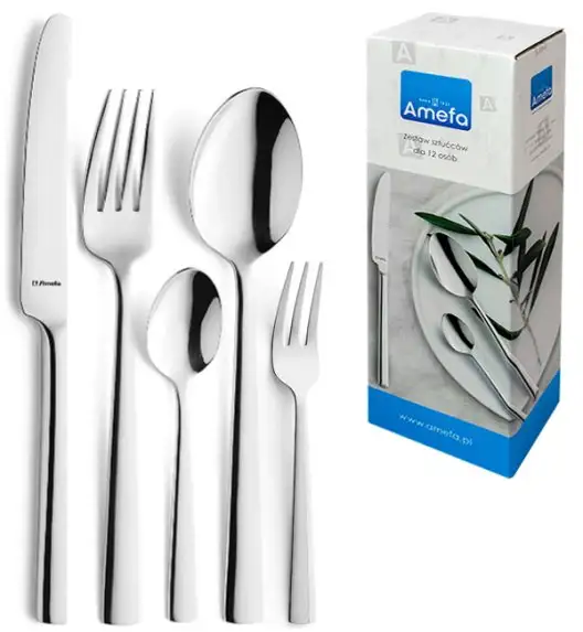 AMEFA BLISS Sztućce UE 60 el w pudełku / 12 os / połysk / stal nierdzewna