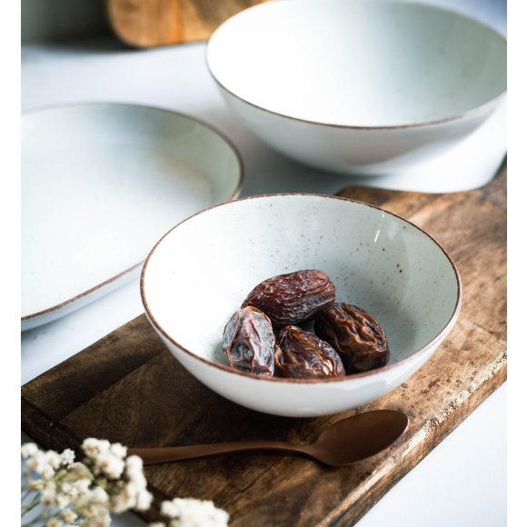 LUBIANA BOSS 6630U Salaterka 15 cm / budyniowy / porcelana ręcznie malowana