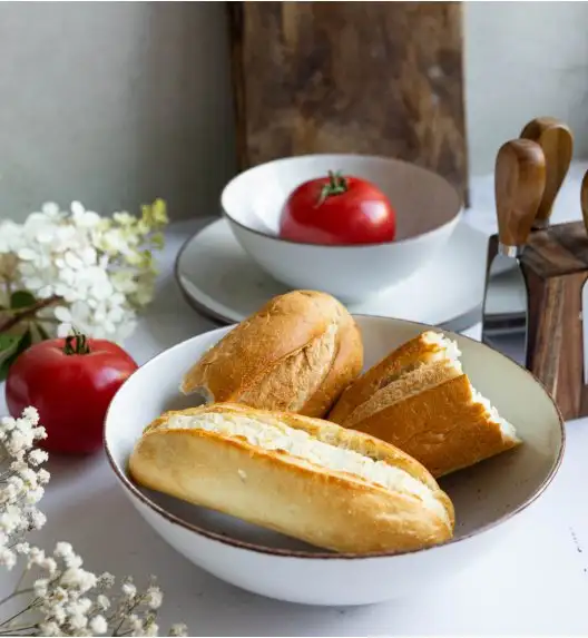 LUBIANA BOSS 6630U Salaterka 21 cm / budyniowy / porcelana ręcznie malowana