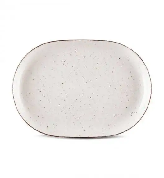 LUBIANA BOSS 6630U Półmis 33 cm / budyniowy / porcelana ręcznie malowana