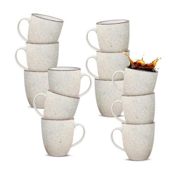 LUBIANA BOSS 6630U Kubek 380 ml 12 os / 12 el / budyniowy / porcelana ręcznie malowana