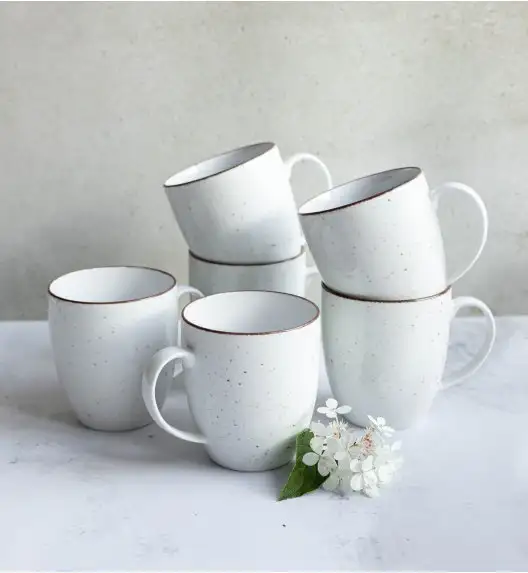 LUBIANA BOSS 6630U Serwis obiadowy 48 el / 12 osób / budyniowy / porcelana ręcznie malowana