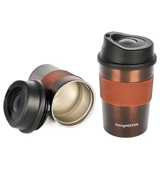 KonigHOFFER ELLIOT Kubek termiczny 330 ml  / brązowy / stal nierdzewna