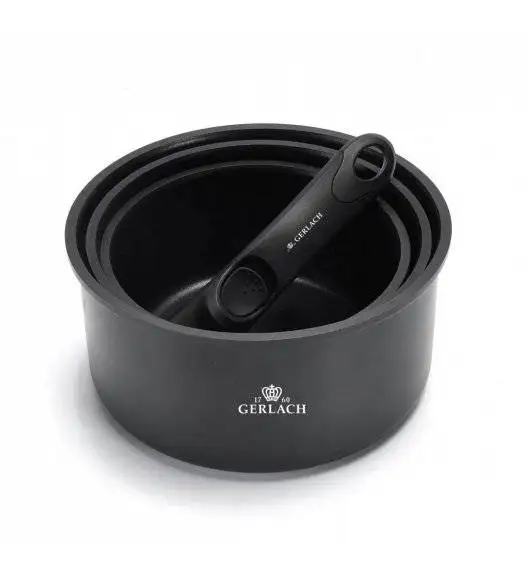 GERLACH SMART 994 Komplet 3 garnków 16/18/20 cm + odpinana rączka / indukcja