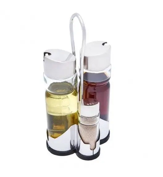 KonigHOFFER SALT&PEPPER Organizer do przypraw 5 elementów / stal nierdzewna