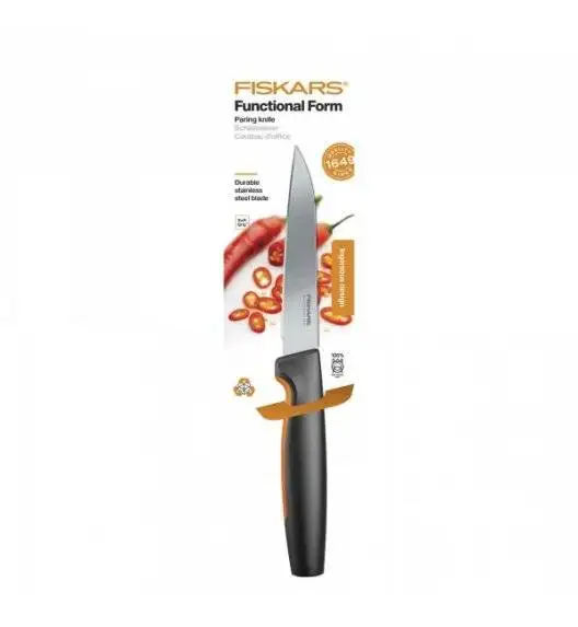 FISKARS FUNCTIONAL FORM 1057542 Nóż do obierania 11 cm / stal nierdzewna 