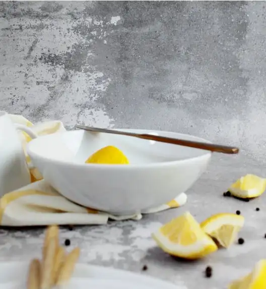 LUBIANA BOSS Komplet talerz głęboki 18 cm 6 os / 6 el / biały 