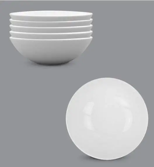 LUBIANA BOSS Komplet talerz głęboki 18 cm 6 os / 6 el / biały 