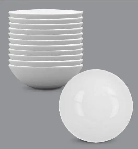 LUBIANA BOSS Komplet talerz głęboki 18 cm 12 os / 12 el / biały