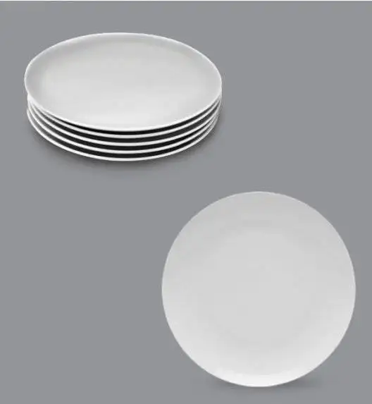 LUBIANA BOSS Komplet talerz deserowy 20,5 cm / 6 os / 6 el / biały