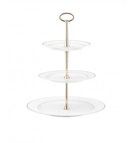 AMBITION AURA Gold Patera trzypoziomowa 26,5 cm / Porcelana