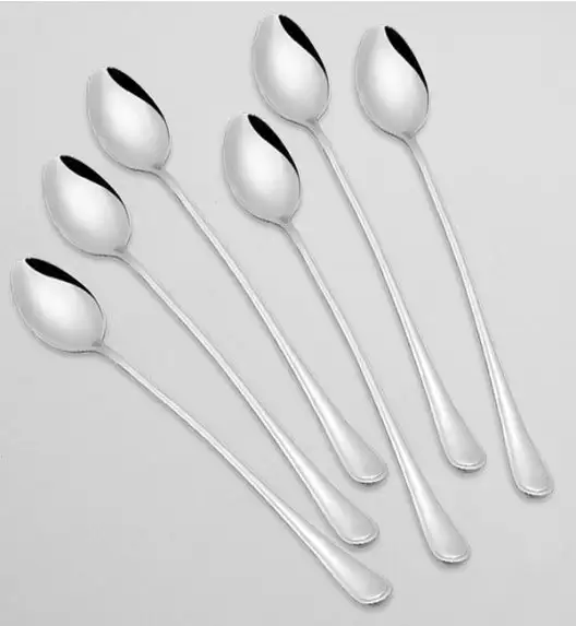 TADAR BRAVO 6 x Łyżeczka koktajlowa 20 cm / stal nierdzewna 