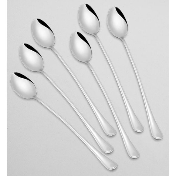 TADAR BRAVO 6 x Łyżeczka koktajlowa 20 cm / stal nierdzewna 