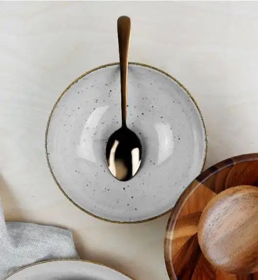 LUBIANA BOSS 6630Z Serwis obiadowo - kawowy 120 el / 24 osoby / szary / porcelana ręcznie malowana