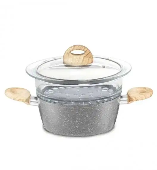 AMBITION KENYA Garnek do gotowania na parze 20 cm / powłoka nieprzywierająca / indukcja