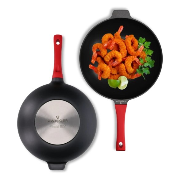 ZWIEGER OBSIDIAN Wok 32 cm GREBLON non- stick
