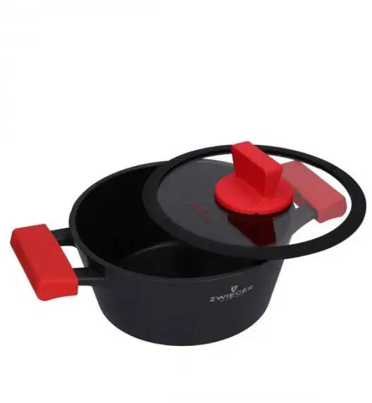 ZWIEGER OBSIDIAN Garnek z pokrywką 2l/ 20 cm GREBLON C3+