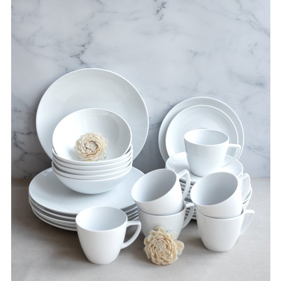 LUBIANA BOSS BIAŁY Serwis obiadowo - kawowy 120 el / 24 os 