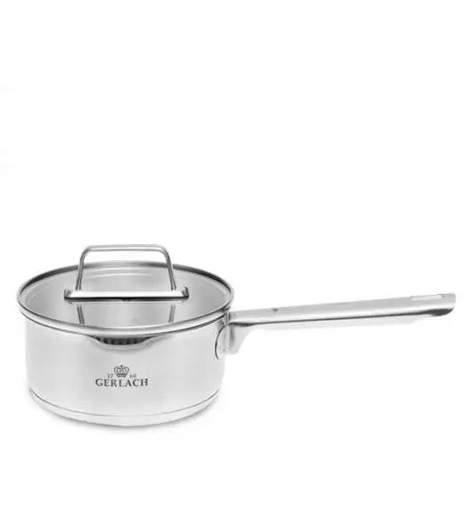 GERLACH AMBIENTE Komplet Garnki z pokrywkami 10 el + Patelnia naleśnikowa 26 cm + Gerlach Ambiente Garnek 7 l 