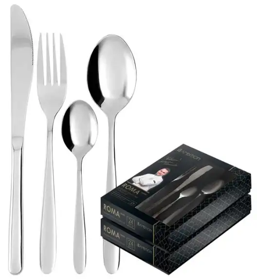 AMBITION ROMA Sztućce Komplet 48 el pudełko / 12 osób / połysk