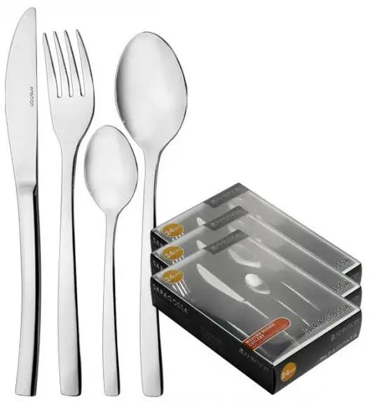 AMBITION SARAGOSSA Sztućce Komplet 72 el pudełko / 18 os / połysk