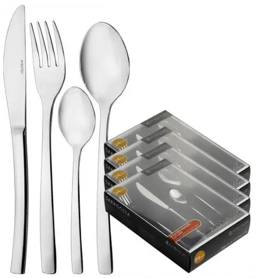 AMBITION SARAGOSSA Sztućce Komplet 96 el pudełko / 24 os / połysk 