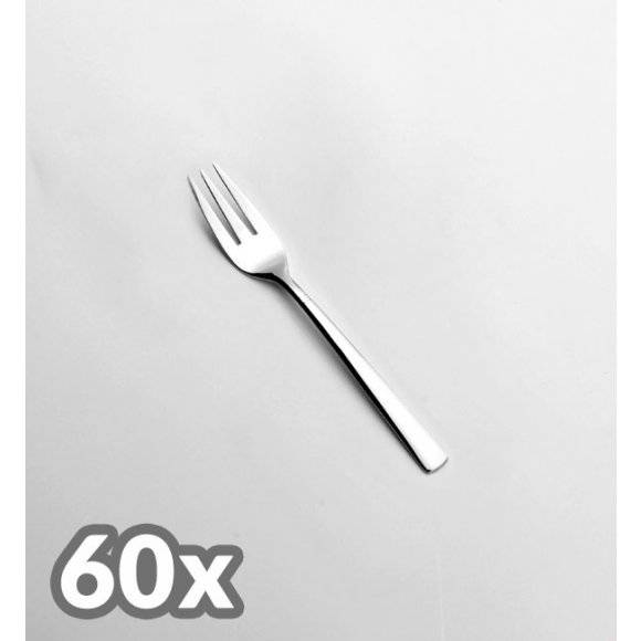 AMEFA PALMON Sztućce UE 60x Widelczyk do ciasta LUZ stal 18/10