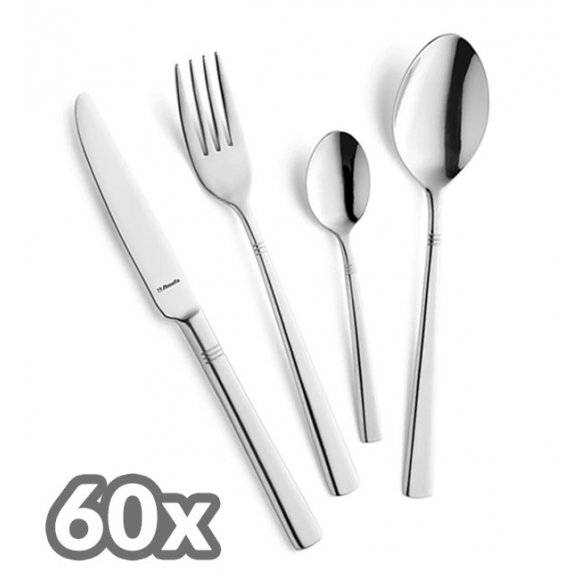 AMEFA PALMON Sztućce UE Zestaw 240 elementów dla 60 osób LUZEM / stal 18/10