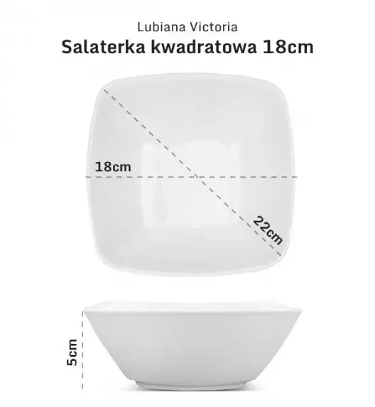LUBIANA VICTORIA 30 x Salaterka / miska 18 cm
