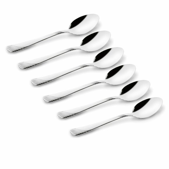 TADAR ERIE Zestaw 6x Łyżeczka do herbaty / stal nierdzewna 