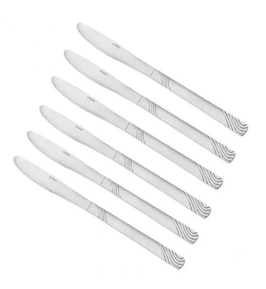 TADAR ERIE Zestaw 6x Nóż obiadowy / stal nierdzewna 