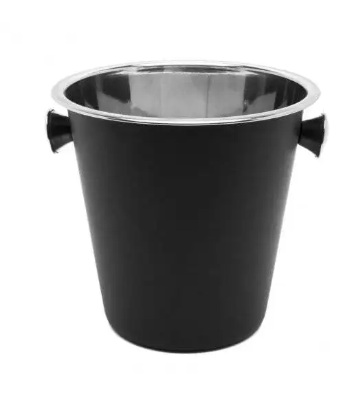 TADAR Wiaderko do szampana 4 L czarne / stal nierdzewna