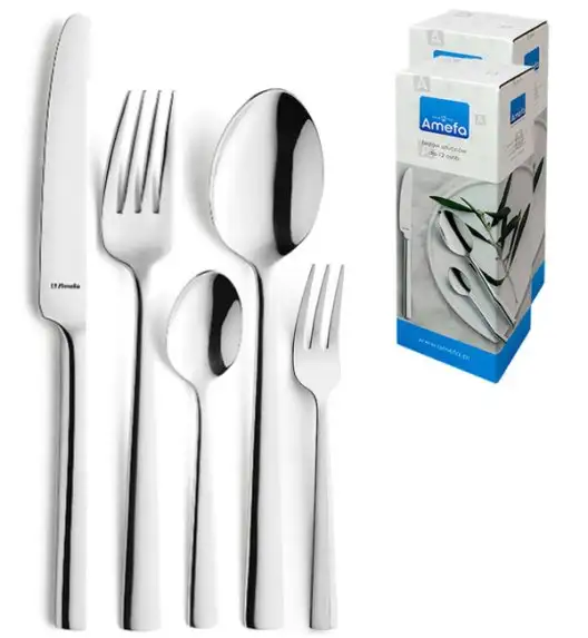 AMEFA BLISS Sztućce UE 120 el w pudełku / 24 os / połysk / stal nierdzewna