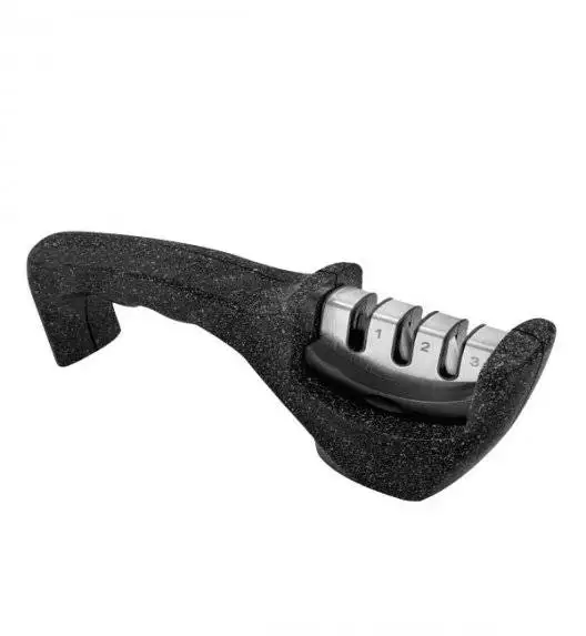 ​GERLACH DECO BLACK Komplet 5 noży w bloku + ostrzałka 3w1