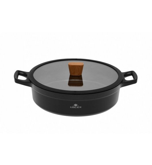 GERLACH NATUR Garnek 4,2 L z pokrywką 28 cm / 2 elementy / powłoka ILAG Xera Dur 2 Ceramic  / indukcja 