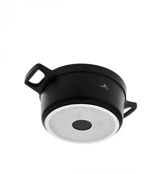 GERLACH NATUR Komplet garnków 24, 28 cm / 4,5 /4,2 L + Patelnie Natur 20, 24, 28 cm / powłoka ILAG Xera Dur 2 Ceramic  / indukcja 