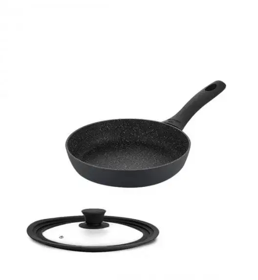 GERLACH GRANITEX Patelnia z powłoką ceramiczną ILAG Xera Dur 2® 20 cm + pokrywka / aluminium