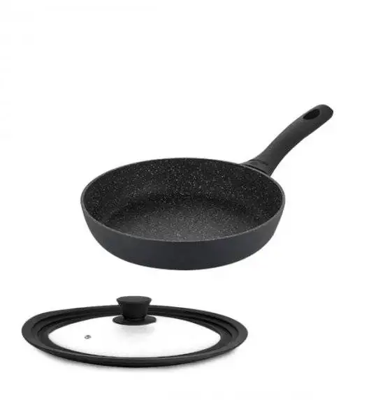 GERLACH GRANITEX Patelnia z powłoką ceramiczną ILAG Xera Dur 2® 24 cm + pokrywka / aluminium