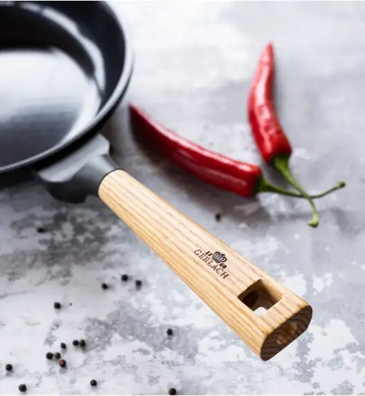 GERLACH NATUR EVO Komplet patelni 20, 24, 28 cm z powłoką ceramiczną ILAG® Non-Stick + pokrywki