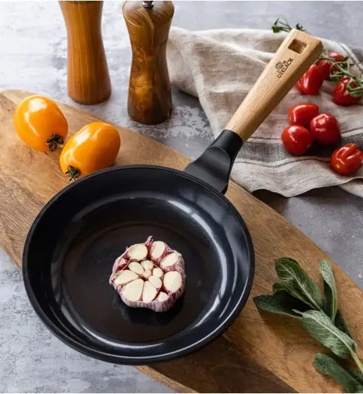 GERLACH NATUR EVO Komplet patelni 20, 24, 28 cm z powłoką ceramiczną ILAG® Non-Stick + pokrywki