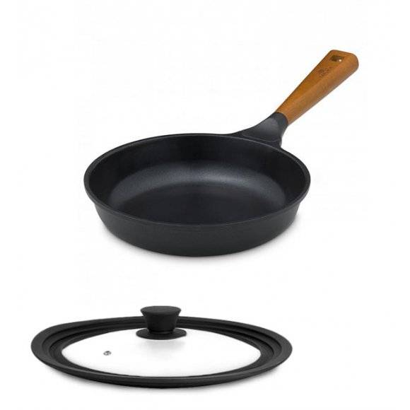 GERLACH NATUR EVO Patelnia 24 cm z powłoką ceramiczną + pokrywka / ILAG® Non-Stick 