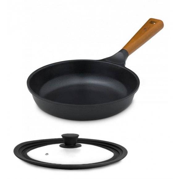 GERLACH NATUR EVO Patelnia 28 cm z powłoką ceramiczną + pokrywka / ILAG® Non-Stick 