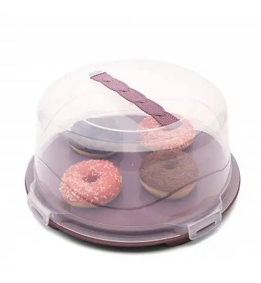 TADAR Okrągły pojemnik na ciasto z pokrywą 35 x 16 cm / MIX KOLORÓW