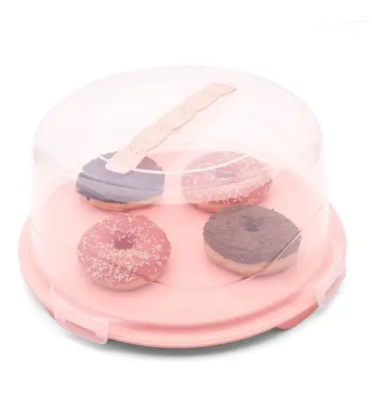 TADAR Okrągły pojemnik na ciasto z pokrywą 35 x 16 cm / MIX KOLORÓW