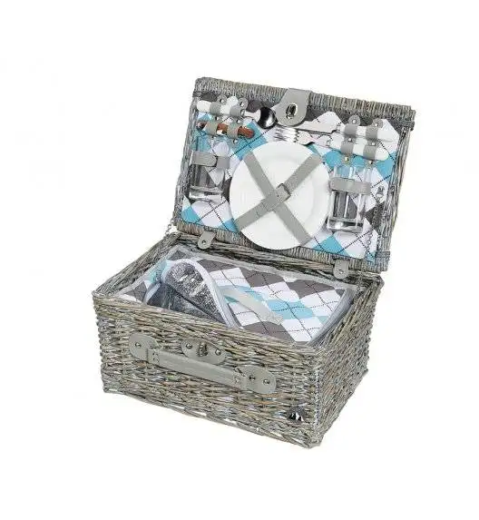 CILIO STRESA DELUXE Kosz piknikowy dla 2 osób z wyposażeniem / wiklina